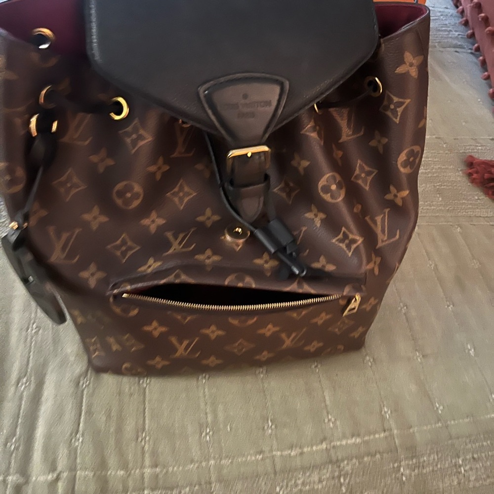 Louis Vuitton Brown and Black Monogram Backpack - Picture 2 of 7